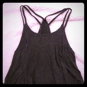 Gray crop top